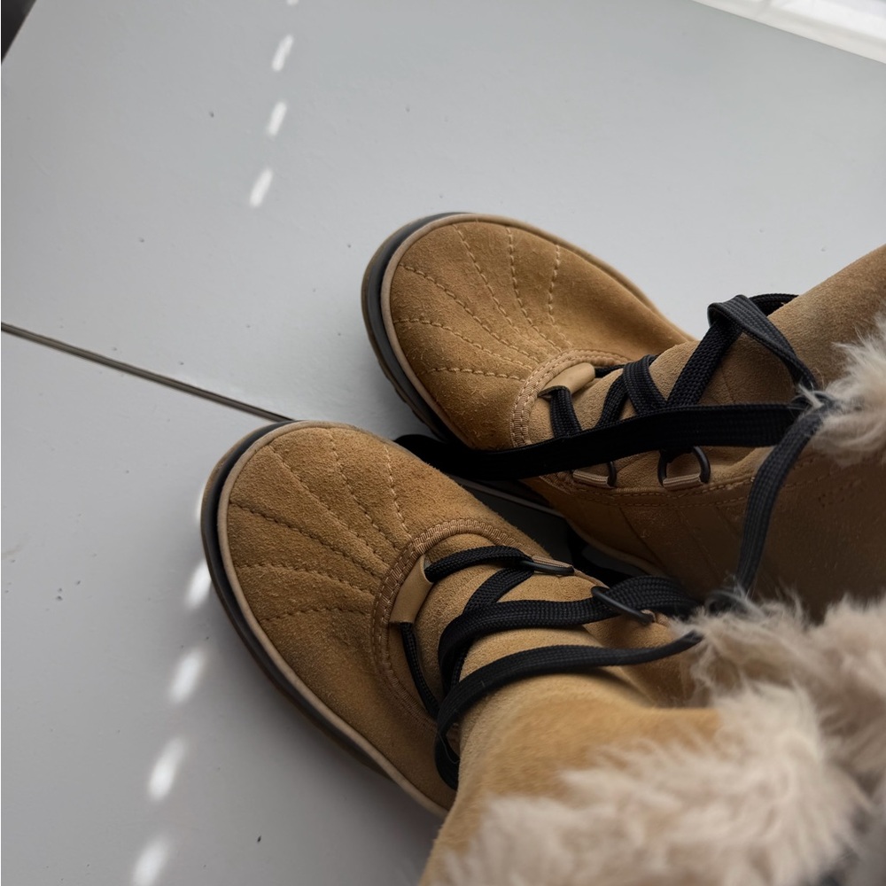 Sorel Leather Fur-Lined Boots - Picture 8 of 12